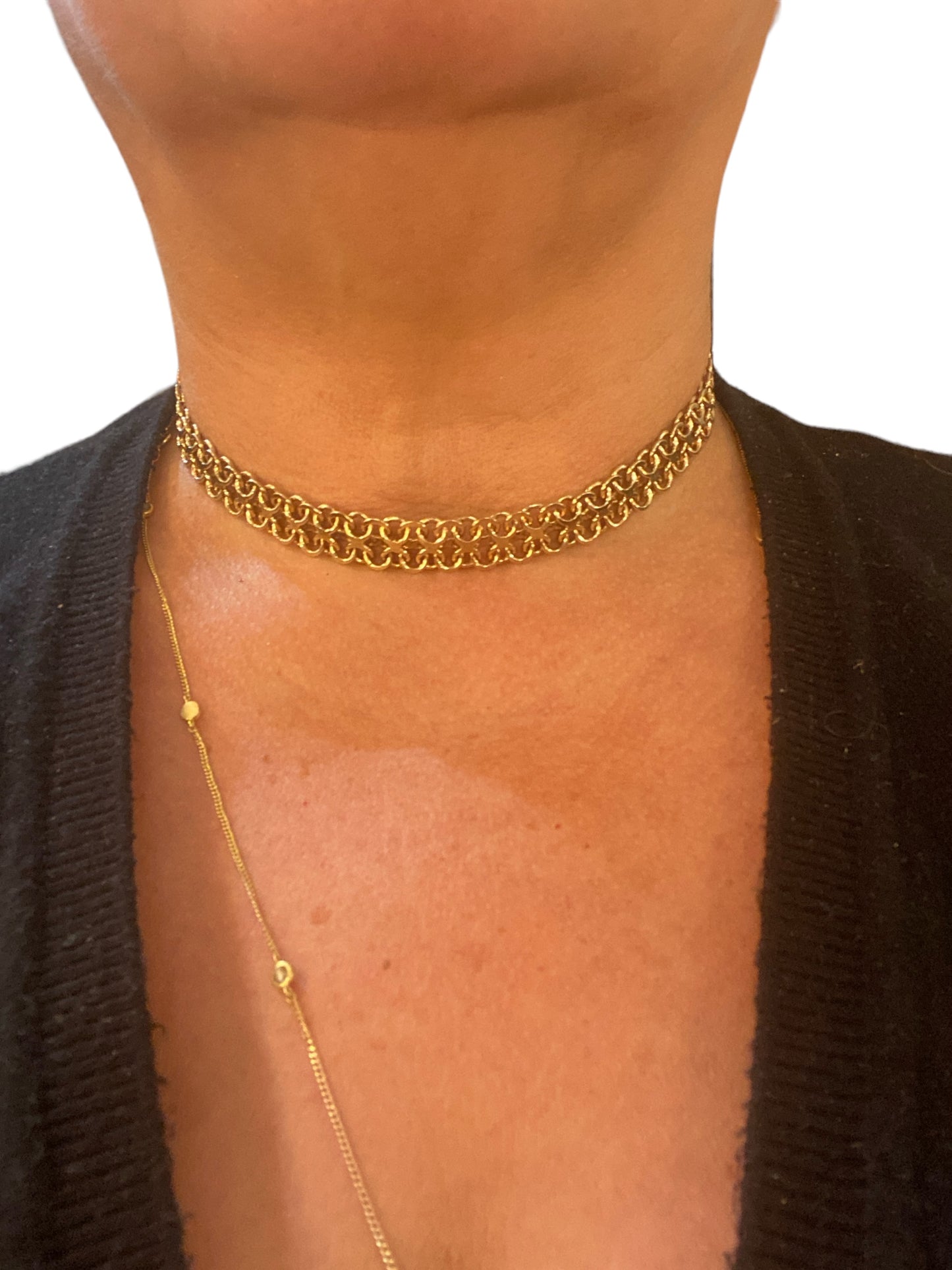 9CT VINTAGE AMAZING CHOKER NECKLACE BY CROPP AND FARR 45.7G CIRCA 1958