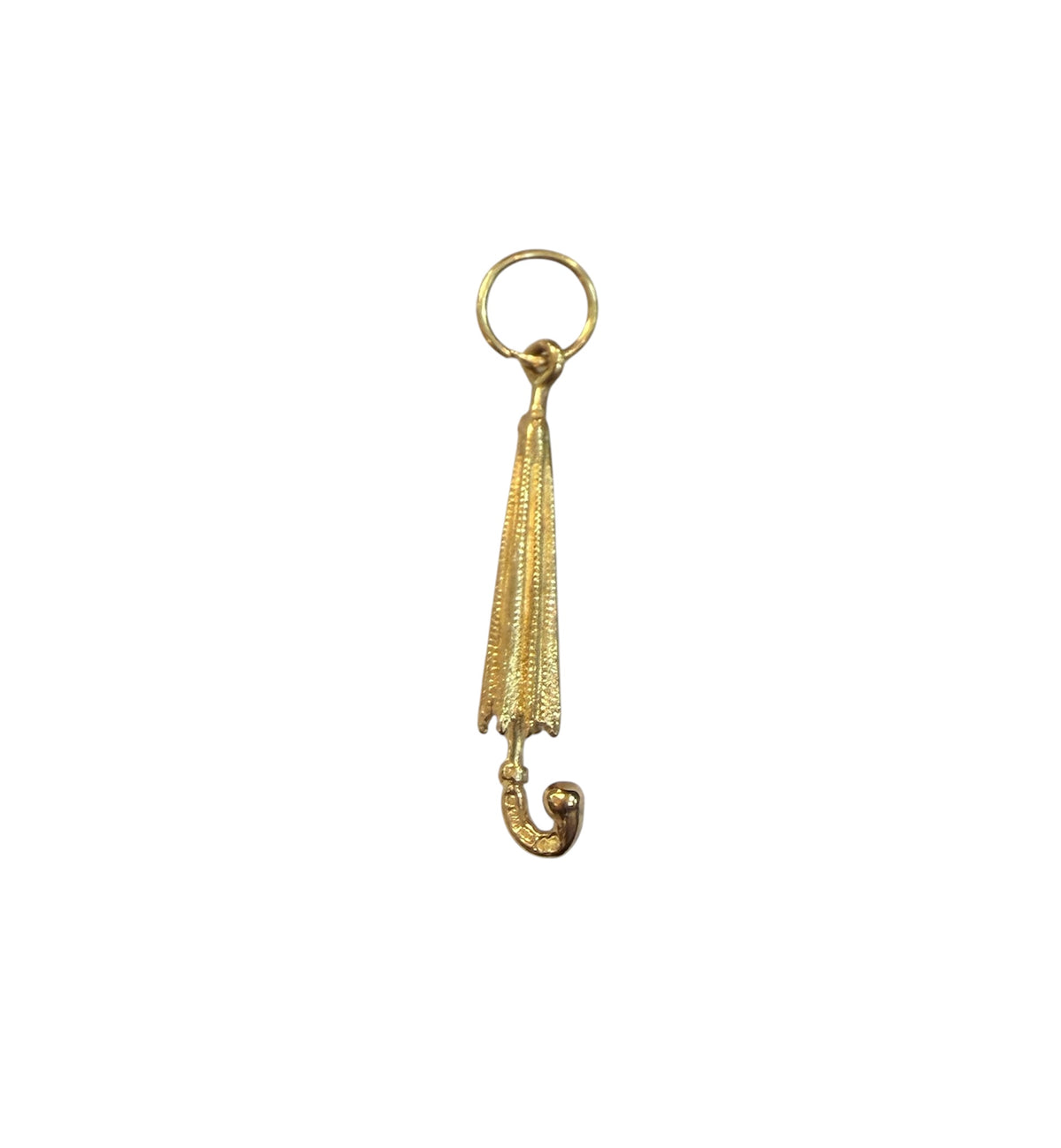 9ct vintage umbrella charm, by LJ 2.0g
