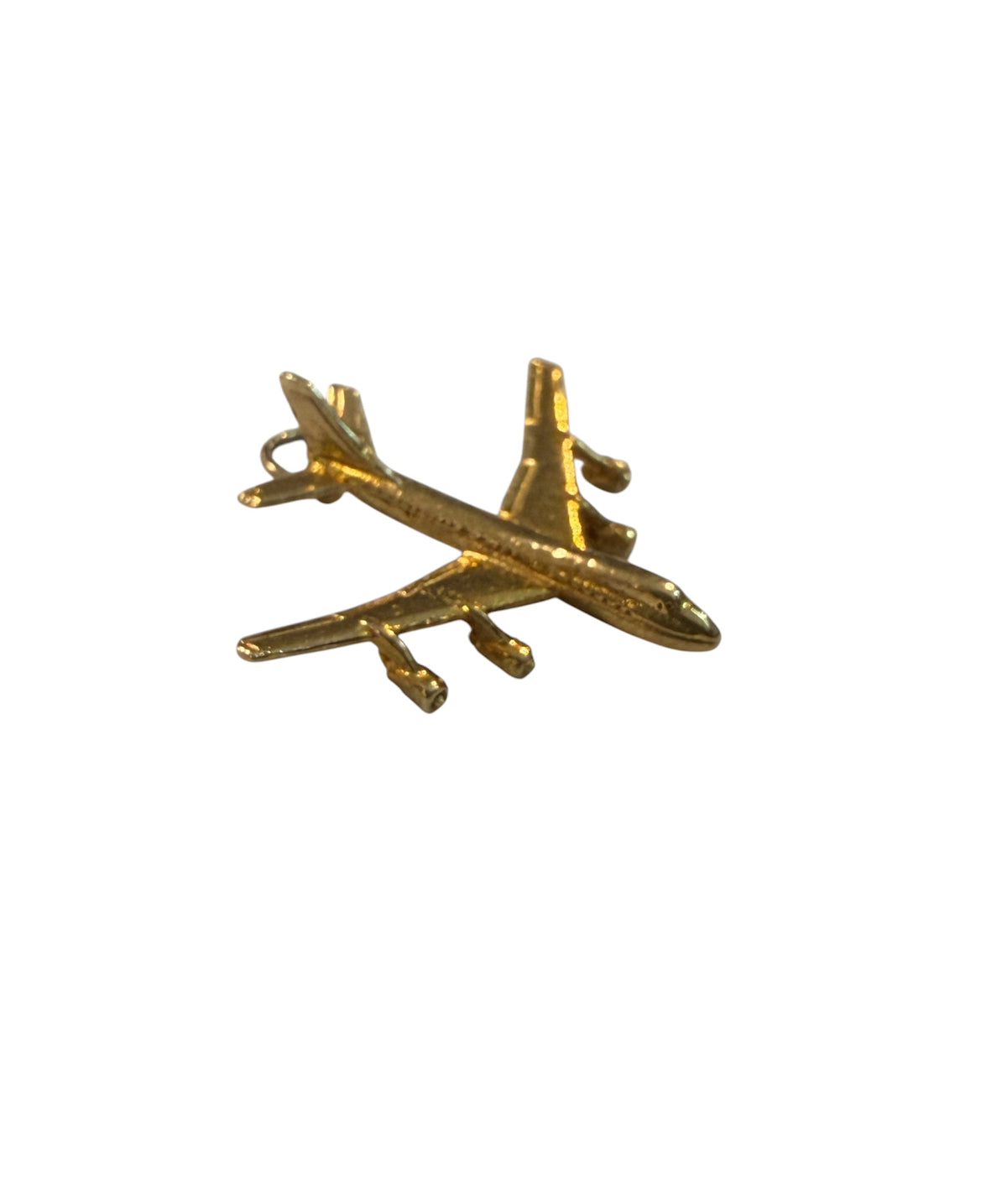 9ct vintage plane charm / pendant  3.57g