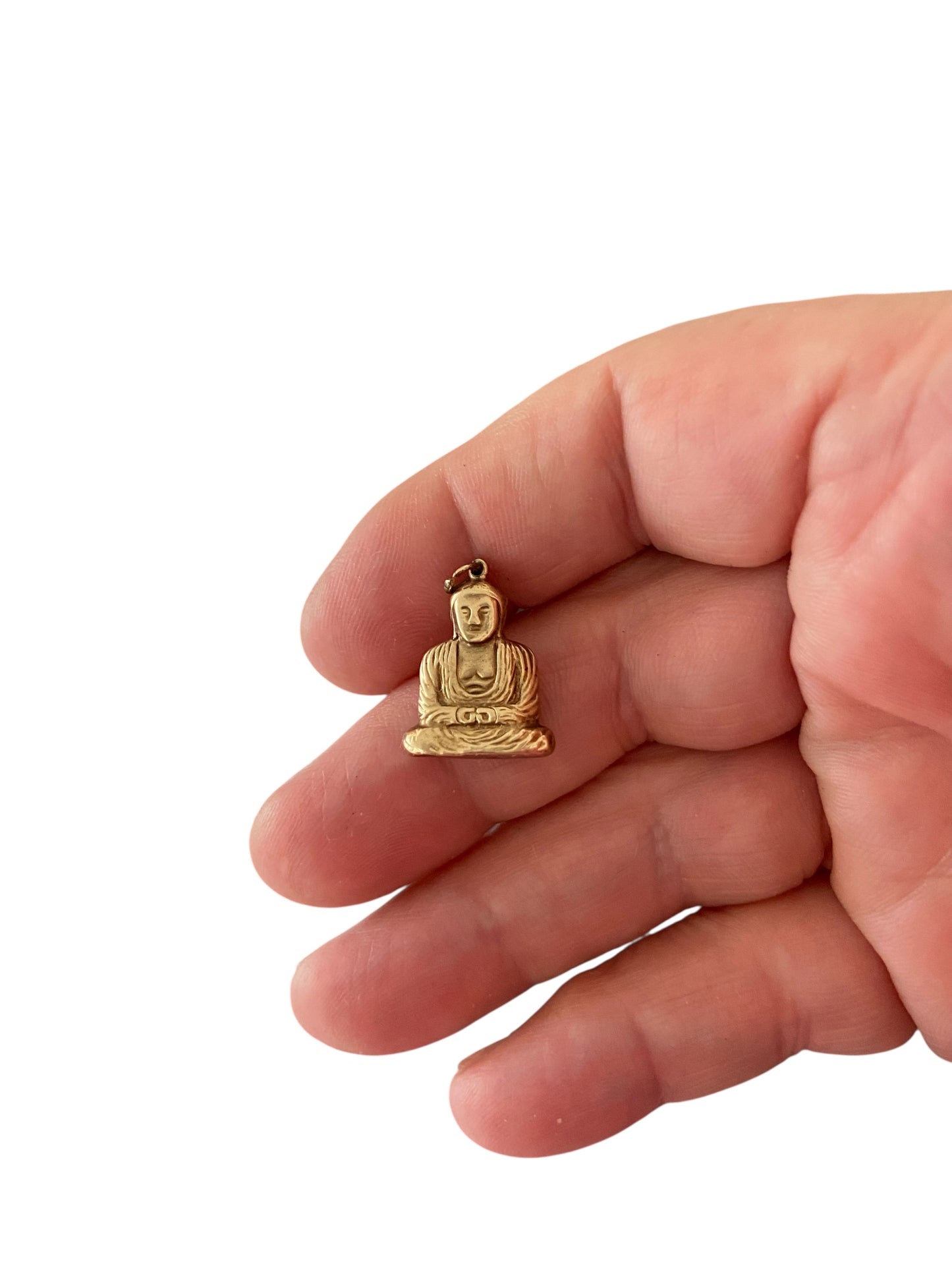 9ct vintage Buddha charm circa 1957 Chester, hollow