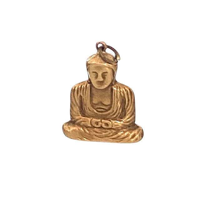 9ct vintage Buddha charm circa 1957 Chester, hollow