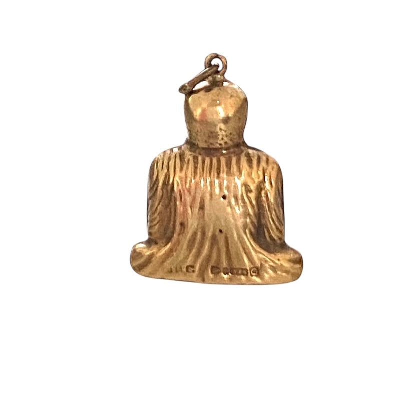9ct vintage Buddha charm circa 1957 Chester, hollow