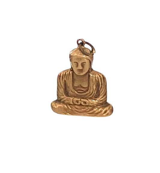 9ct vintage Buddha charm circa 1957 Chester, hollow