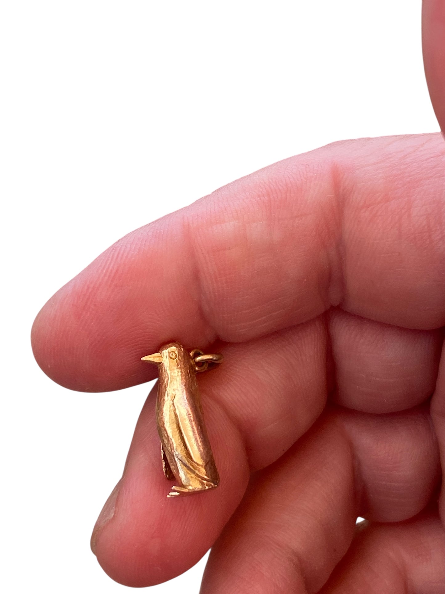 9ct vintage penguin charm , solid gold circa 1973 London 3.7g