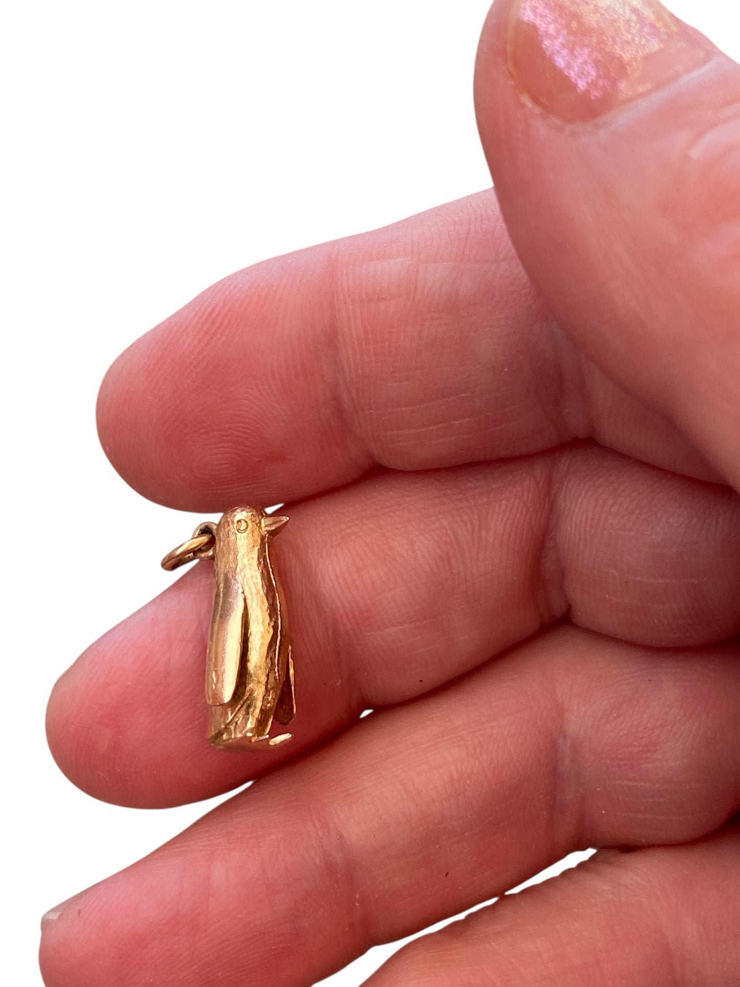 9ct vintage penguin charm , solid gold circa 1973 London 3.7g