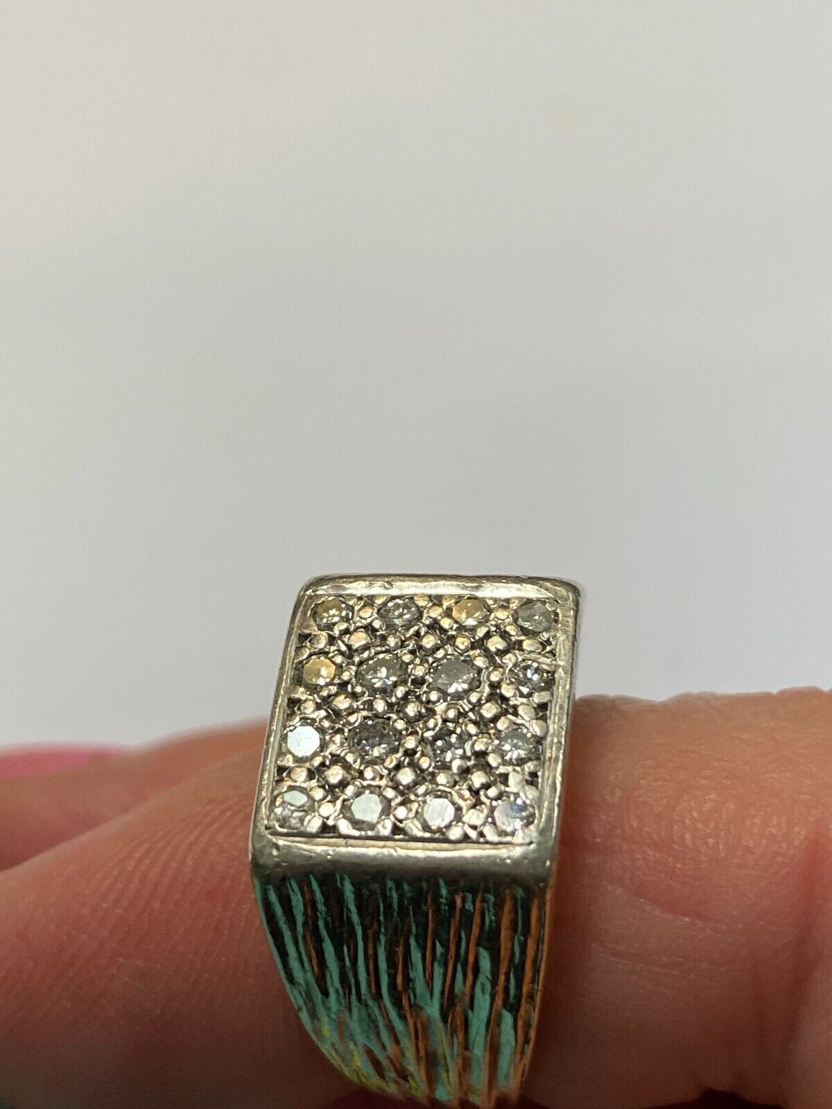 9ct vintage diamond ring circa 1962